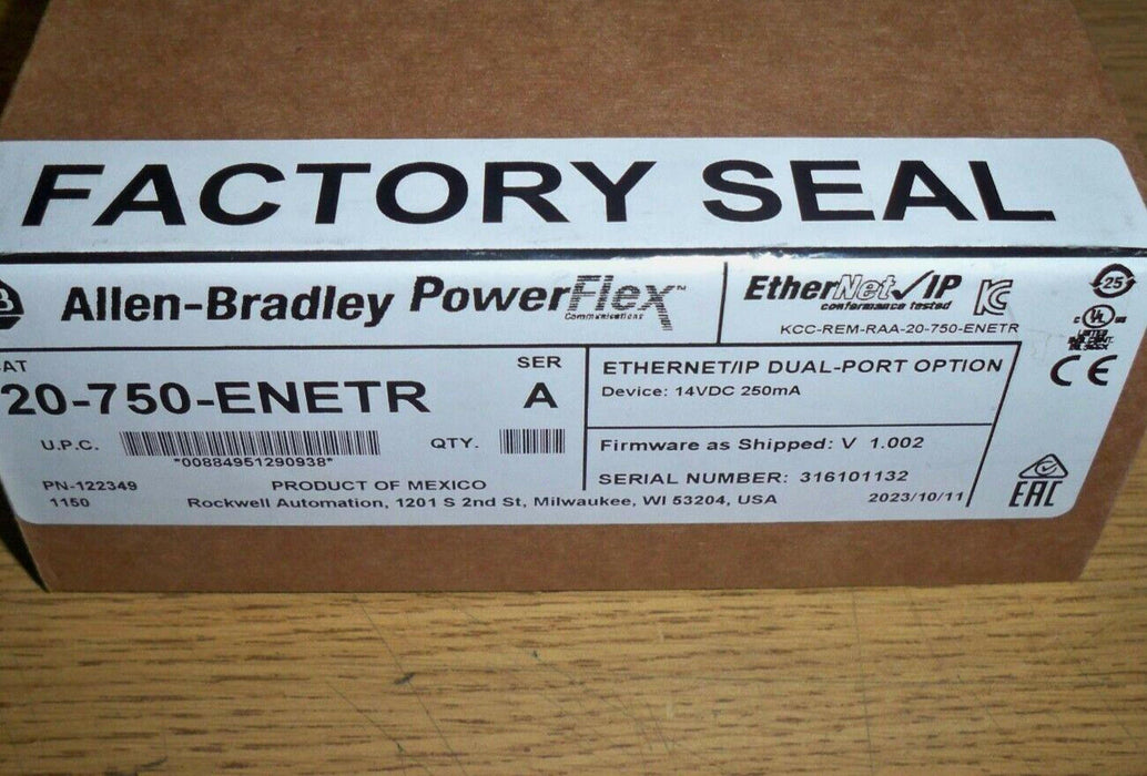 20-750-ENETR Allen Bradley   Series A PLC Option Module 20750ENETR 2023
